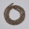 Smoky Topaz Beads, Faceted 4mm, on Thread, 35 cm Length