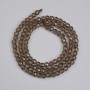 Smoky Topaz Beads, Faceted 4mm, on Thread, 35 cm Length