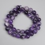 Amethyst Beads, Smooth Round Balls 10.5 mm, Length about 38 cm on Thread