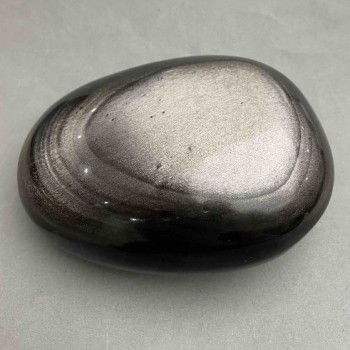 Souvenir Natural Stone Silvery Obsidian, dimensions 123×87×52 mm (±), weight 767 g
