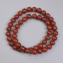 Carnelian Beads, Smooth Round, 8 mm Diameter, on Thread, 38 cm Length+