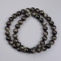 Gray Tiger's Eye Beads (Pressed), Smooth Beads, 8mm Diameter ±, 37cm Length on Beading Thread