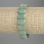 Jade bracelet with faceted links 14×10 mm, length 18 cm, stretch
