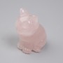 Cat Pink Quartz Figurine 40×30×23 mm+