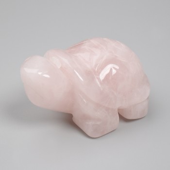 Pink Quartz Turtle Souvenir Statue 50x30x25mm+