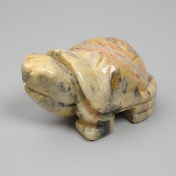 Souvenir Turtle Figurine - Sand Jasper - 50x30x25 mm+