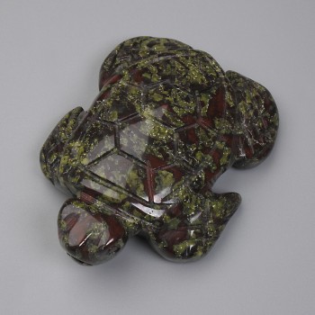 Dragon's Blood Jasper Turtle Statue 55x42x18mm+