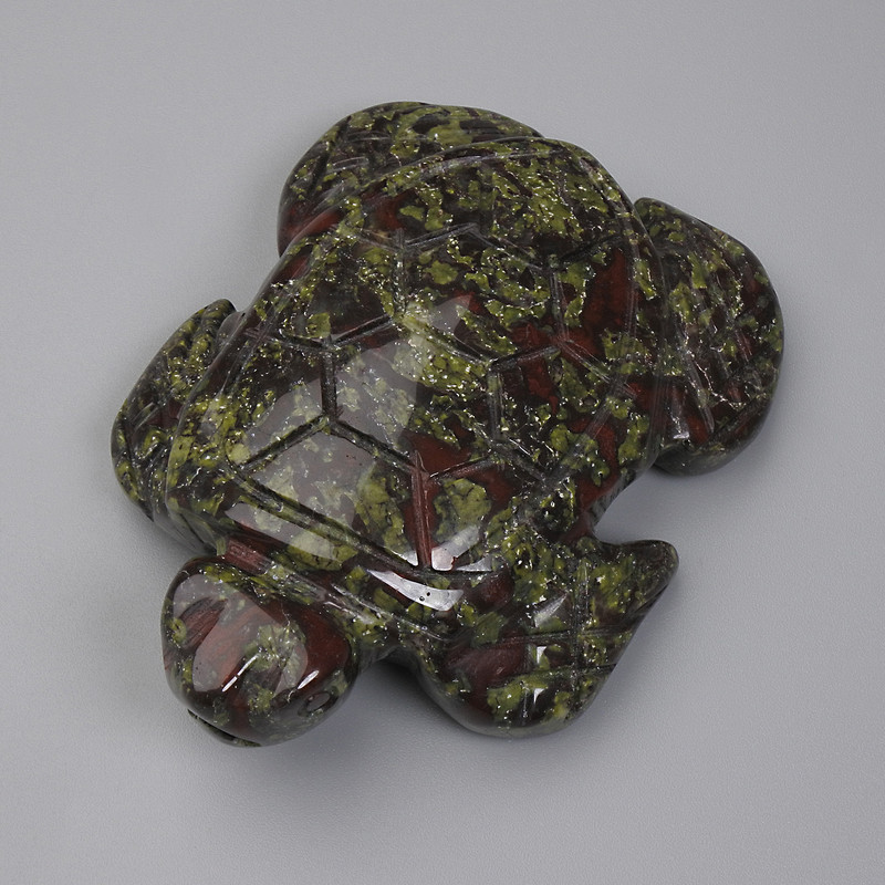 Dragon's Blood Jasper Turtle Statue 55x42x18mm+