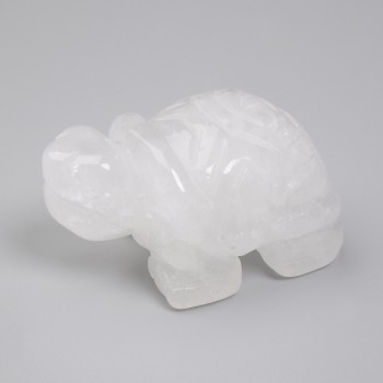 Souvenir Turtle Statue Mountain Crystal 70x40x35mm+