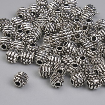 Bead insert findings, metal color silver, diameter 5x5 mm ±, hole diameter 2 mm ±, packaging 20 g ~70 pcs