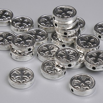 Bead Insert, Silver Color, 9 mm Diameter, 1.4 mm Hole, Packaging 20 g (~24 pcs)