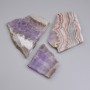 Souvenir Plate of Natural Amethyst with Agate 56x41x10 (Assorted Size) (Price per 100g)