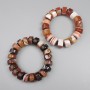 Agate Rondelle Bracelet, 18 cm Stretch