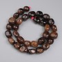 Hessonite Garnet Beads, Faceted, 11-13×9-11 mm, On Thread, 38 cm+