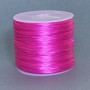Pink craft elastic cord, pink color, 30 m spool