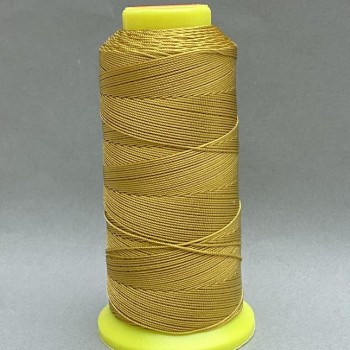 Nylon thread spool, light brown, 0.9 mm diameter, for crafts, 300 m