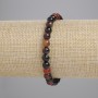 Agate Bracelet with Smooth Beads, 6 mm Diameter, 18 cm Length, Stretch