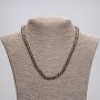 Smoky Quartz Faceted Bead Necklace, 6 mm Diameter, 45 cm Length, with Clasp