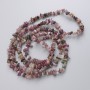 Natural Tourmaline Beads on Thread, 80 cm, natural stone chips, diameter 4.5-9 × 2-3.5 mm