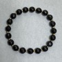 Bracelet with Czech crystal faceted beads 7mm +/- with metal inserts, length 18 cm +/- stretch