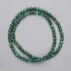 Smooth Malachite Beads 4mm on Thread, 40 cm Length