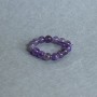 Каблучка Аметист гладка кулька, діаметр 4мм+- стрейч