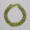 Peridot Beads, Faceted, 5x5 mm, 37 cm Length on Thread