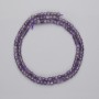 Amethyst Beads, Faceted Cube, 3x3 mm, Thread Length Approximately 37 cm