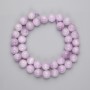 Kunzite Beads - Smooth Balls, 10mm Diameter, 39 cm Length on Thread