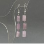 Kunzite Earrings, Faceted Cut 10x6 mm, 60 cm length