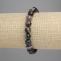 Agate Bracelet with Smooth Beads, 8mm Diameter, 18 cm Length, Stretch