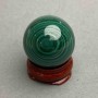 Malachite souvenir sphere, diameter 26 mm, approx. weight 38 g