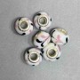 Pandora Bead Plastic, 14x11 mm, hole 4.5 mm, set of 6