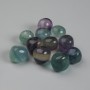 Faceted Fluorite Natural Stone, Dimensions 14-20 x 15-18 x 15-18 mm ± (assorted sizes) (Price per 100 g)