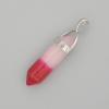 Tinted Pink Quartz Hexagonal Pendant 4 cm+