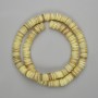 Scapharca shell rondelle beads, diameter 8x1-2mm, length 40 cm on thread