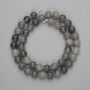 Smoky Agate Beads, Smooth Round 9mm, 38 cm Length on Thread