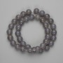 Smoky Agate Beads, Smooth Round 10mm, Length About 37 cm, On Fishing Line