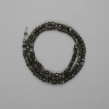 Sun Obsidian faceted cube beads 3x3mm, length 39 cm, on thread