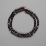 Garnet Beads, Faceted Ball 5mm, 39 cm +/- on Thread