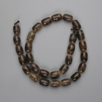 Agate barrel beads 14×9.5 mm, length 39 cm
