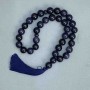 Aventurine Mala 'Night of Cairo' Blue Sand, Smooth Beads, 12 mm Diameter ±, 33 Beads