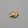 Price per 1 pc. Gold bead cap for beads, diameter 9×1 mm ±, hole diameter 2 mm+