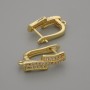 Gold-tone Ear Wires 16×3.5 mm - Pair