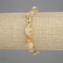 Citrine faceted bracelet, bead diameter 8-10×8-9 mm, 5 mm ±, length 18 cm ± stretch