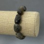 Labradorite Bracelet, Tumbled Beads 17–21×10–14 mm ±, Length 18 cm ±, Stretch