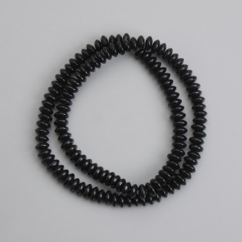 Agate Beads, Smooth Rondelle, 6x3 mm, 37 cm Length ±