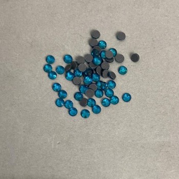 Blue non-hotfix rhinestones, 4 mm diameter, pack 35 g (±)
