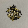Black rhinestones, diameter 2.5 mm (±), pack of 4 g (±)