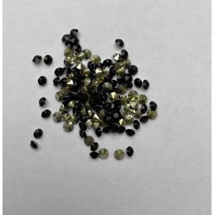 Black Rhinestones, 3 mm diameter, pack 4 g (±)